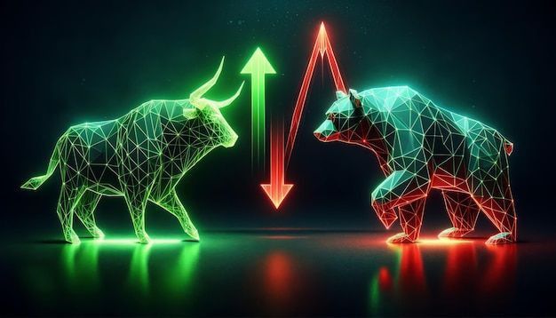 Neon bull versus bear — Web5 Trading Academy